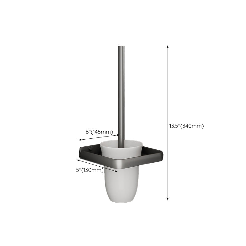 Gray bathroom accessories as a single piece or as a set with towel holder/bathroom shelf/robe hooks