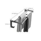 Gray bathroom accessories as a single piece or as a set with towel holder/bathroom shelf/robe hooks