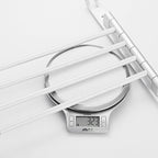 2-piece towel bar made of stainless steel Modern 13.6" B bathroom accessory set