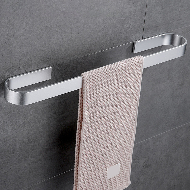 Contemporary 2-piece bathroom accessory set aluminum stainless steel towel bar