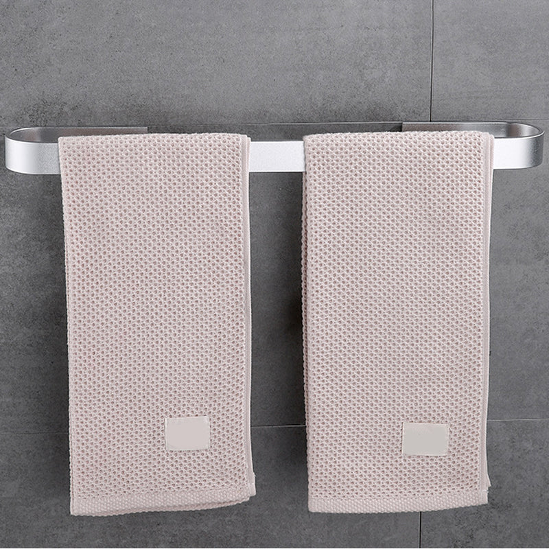 Contemporary 2-piece bathroom accessory set aluminum stainless steel towel bar