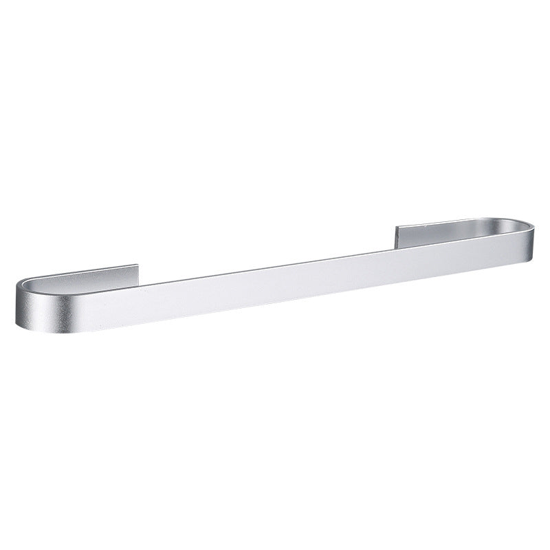 Contemporary 2-piece bathroom accessory set aluminum stainless steel towel bar