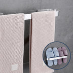 Contemporary 2-piece bathroom accessory set aluminum stainless steel towel bar
