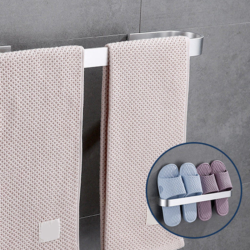 Contemporary 2-piece bathroom accessory set aluminum stainless steel towel bar