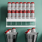 2-piece modern bathroom accessory set White rectangular bath shelf