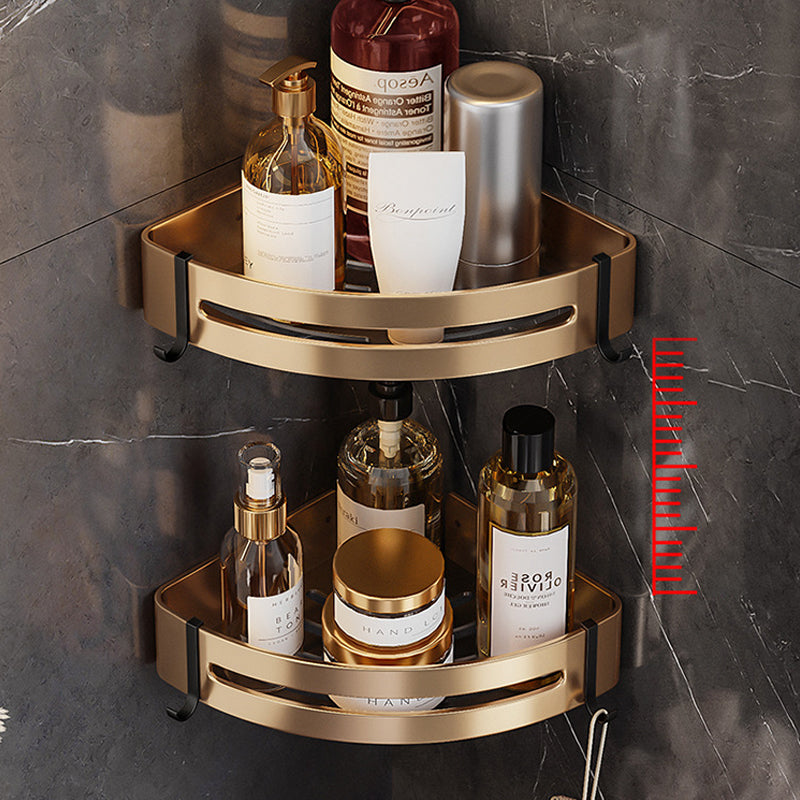 Black and Brass Bathroom Hardware Set Modern Stainless Steel Bathroom Shelf/Towel Holder/Paper Holder
