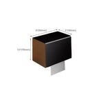 Black and Brass Bathroom Hardware Set Modern Stainless Steel Bathroom Shelf/Towel Holder/Paper Holder