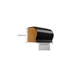 Black and Brass Bathroom Hardware Set Modern Stainless Steel Bathroom Shelf/Towel Holder/Paper Holder