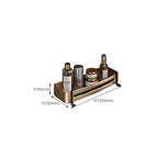 Black and Brass Bathroom Hardware Set Modern Stainless Steel Bathroom Shelf/Towel Holder/Paper Holder