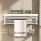 White Bathroom Accessory Set Contemporary Aluminum Bathroom Accessory Kit with Towel Holder
