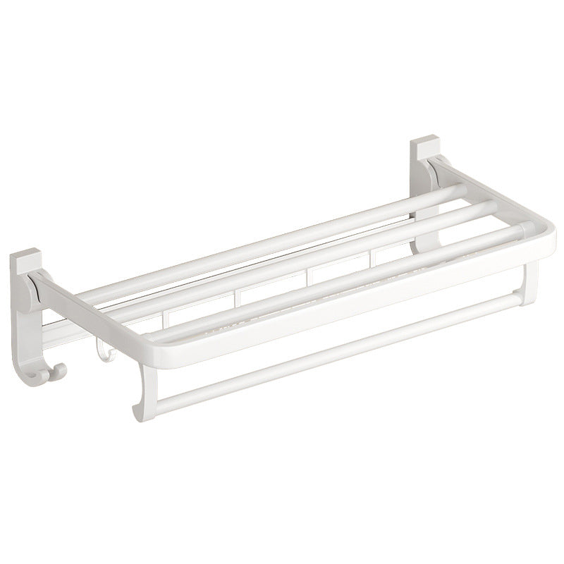 White Bathroom Accessory Set Contemporary Aluminum Bathroom Accessory Kit with Towel Holder