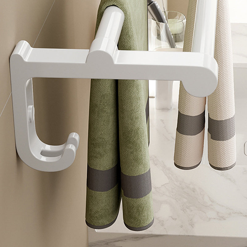 White Bathroom Accessory Set Contemporary Aluminum Bathroom Accessory Kit with Towel Holder