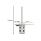 White Bathroom Accessory Set Contemporary Aluminum Bathroom Accessory Kit with Towel Holder