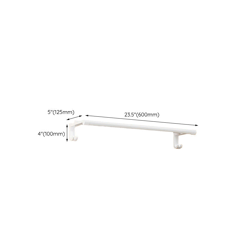 White Bathroom Accessory Set Contemporary Aluminum Bathroom Accessory Kit with Towel Holder