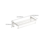 White Bathroom Accessory Set Contemporary Aluminum Bathroom Accessory Kit with Towel Holder