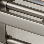 Modern Bathroom Accessories Set in Gray with Bathroom Shelf/Towel Holder/Robe Hooks & Paper Holder