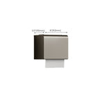 Modern Bathroom Accessories Set in Gray with Bathroom Shelf/Towel Holder/Robe Hooks & Paper Holder