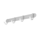 Contemporary bathroom accessory set made of aluminum with towel holder/bath shelf