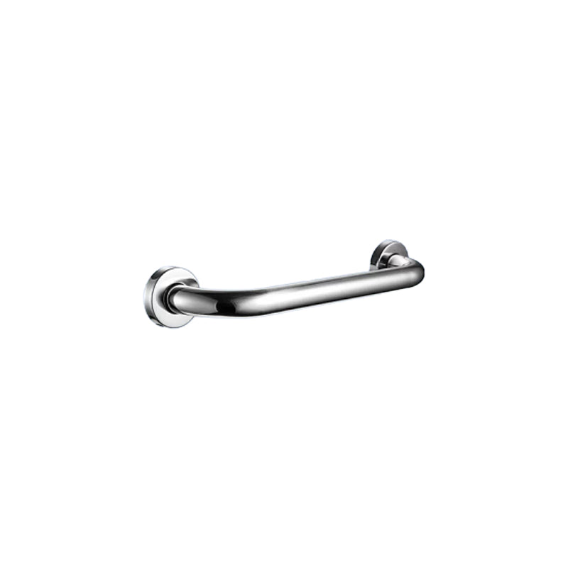Contemporary bathroom accessory set made of aluminum with towel holder/bath shelf