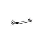 Contemporary bathroom accessory set made of aluminum with towel holder/bath shelf