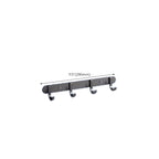 Contemporary bathroom accessory set made of aluminum with towel holder/bath shelf