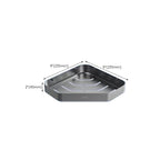 Contemporary bathroom accessory set made of aluminum with towel holder/bath shelf