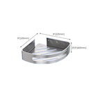 Contemporary bathroom accessory set made of aluminum with towel holder/bath shelf
