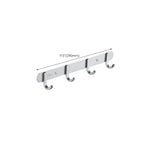 Contemporary bathroom accessory set made of aluminum with towel holder/bath shelf