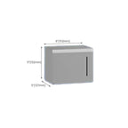 Contemporary bathroom accessory set made of aluminum with towel holder/bath shelf