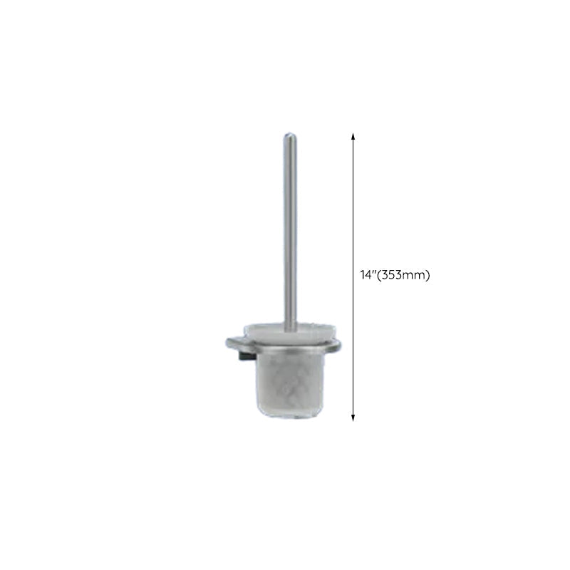 Contemporary bathroom accessory set made of aluminum with towel holder/bath shelf