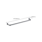 Contemporary bathroom accessory set made of aluminum with towel holder/bath shelf