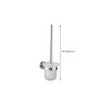 Contemporary bathroom accessory set made of aluminum with towel holder/bath shelf