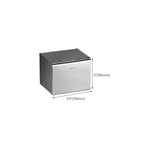 Contemporary bathroom accessory set made of aluminum with towel holder/bath shelf