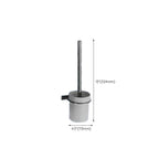 Contemporary bathroom accessory set made of aluminum with towel holder/bath shelf