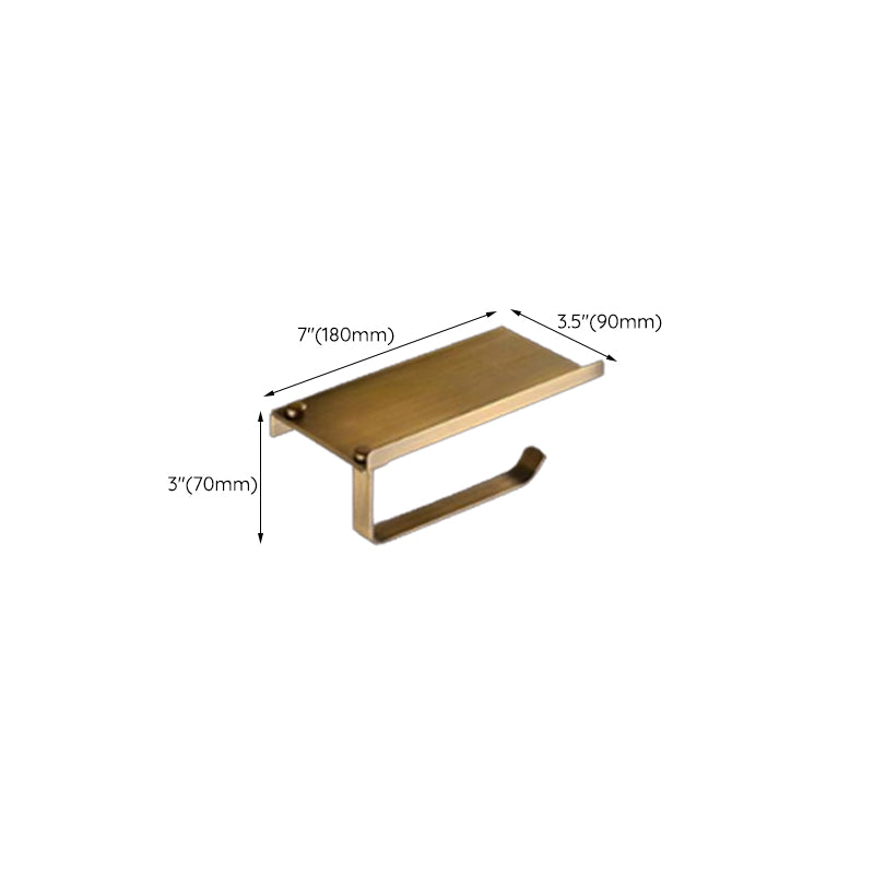Traditional Bathroom Accessory Set Gold Paper Holder Bathroom Set