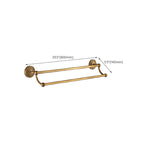 Traditional Bathroom Accessory Set Gold Paper Holder Bathroom Set