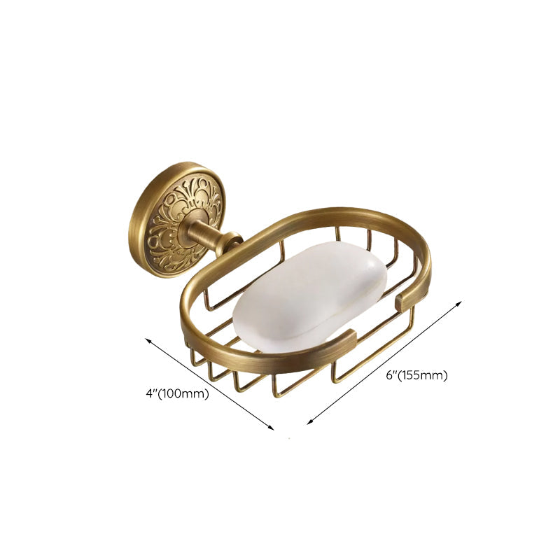 Traditional Bathroom Accessory Set Gold Paper Holder Bathroom Set