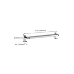 Polished Chrome Modern Bathroom Accessory Set in Stainless Steel with Bath Shelf/Towel Bar