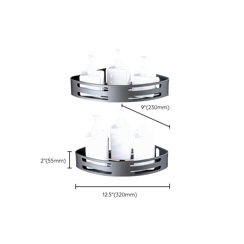 Matt gray bathroom accessory set bathroom shelf/towel holder & paper holder included