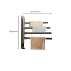 Contemporary Gray Bathroom Accessory Set Aluminium Towel Holder