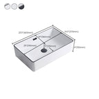 Modern porcelain floor washbasin Rectangular washbasin for the bathroom