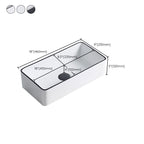 Modern porcelain floor washbasin Rectangular washbasin for the bathroom
