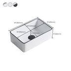 Modern porcelain floor washbasin Rectangular washbasin for the bathroom