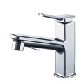 Modern Brass Water Faucet Center Mount Bathroom Faucet with Water Hose