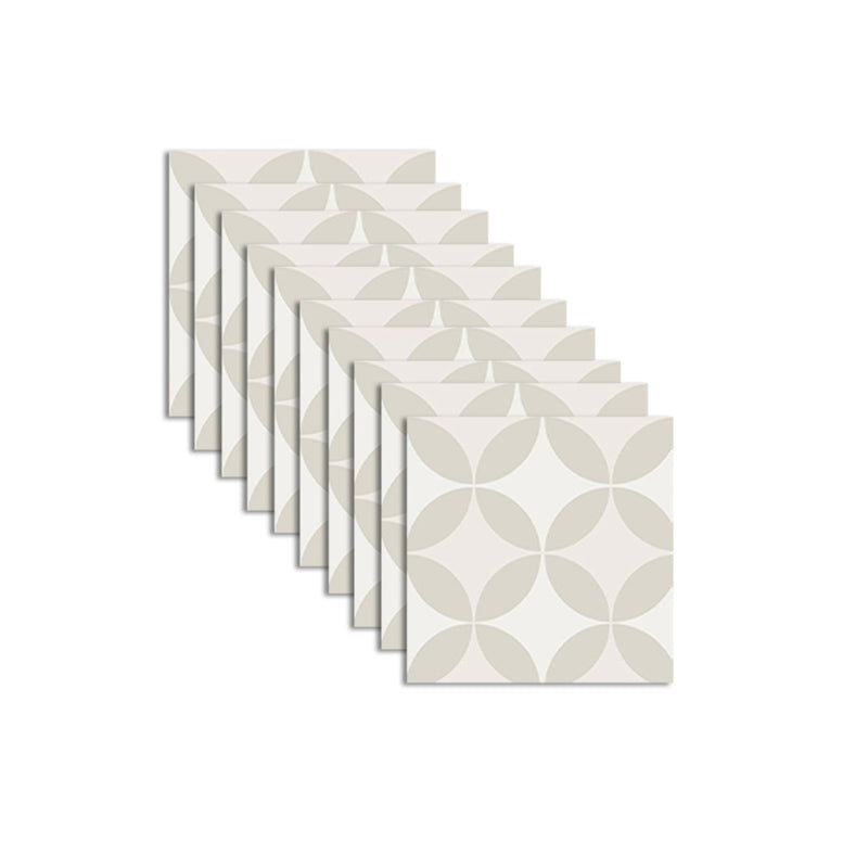 Square Interior Vinyl Floor Peel and Stick Coin Hole Graphic Waterproof Vinyl Floor