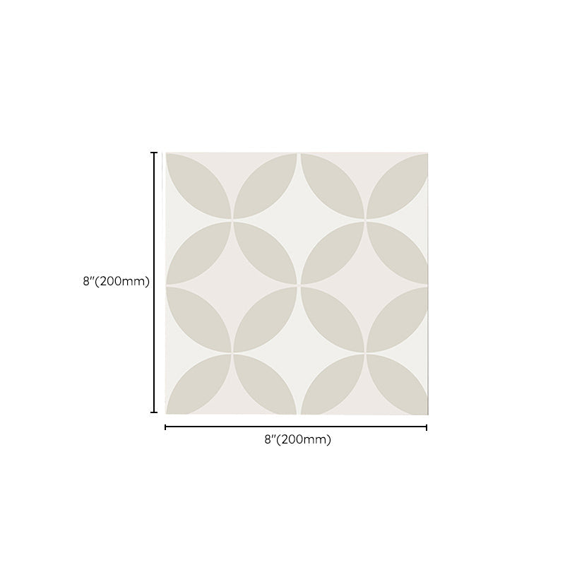 Square Interior Vinyl Floor Peel and Stick Coin Hole Graphic Waterproof Vinyl Floor