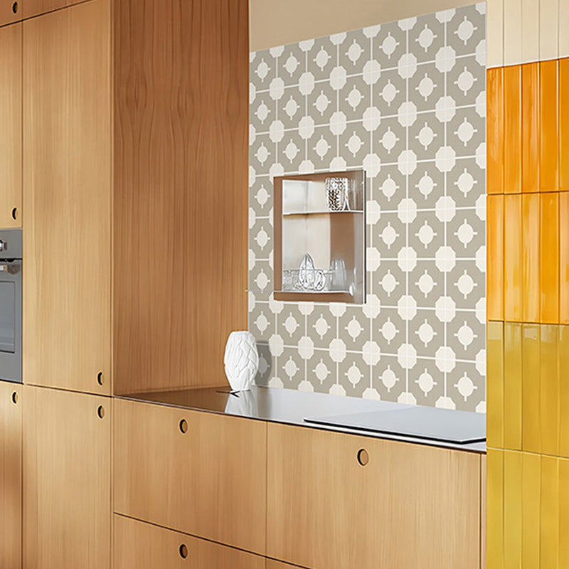 Square Indoor Print Vinyl Flooring Peel and Stick Waterproof Vinyl Flooring
