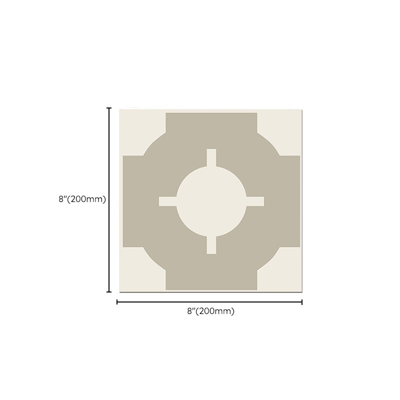 Square Indoor Print Vinyl Flooring Peel and Stick Waterproof Vinyl Flooring