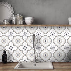 Square Indoor Vinyl Flooring Self-adhesive Flower Pattern Waterproof Vinyl Flooring