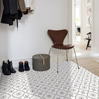 Square Indoor Vinyl Flooring Self-Adhesive Flower Pattern Waterproof Vinyl Flooring